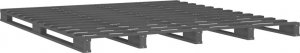 vidaXL vidaXL Łóżko z palet, szare, 120x200 cm, lite drewno sosnowe 4