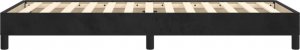 vidaXL vidaXL Rama łóżka, czarna, 90x200 cm, tapicerowana aksamitem 6