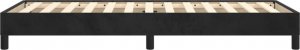 vidaXL vidaXL Rama łóżka, czarna, 90 x 200 cm, tapicerowana aksamitem 5