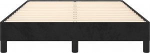 vidaXL vidaXL Rama łóżka, czarna, tapicerowana aksamitem, 120 x 200 cm 5