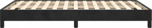vidaXL vidaXL Rama łóżka, czarna, tapicerowana aksamitem, 120 x 200 cm 6