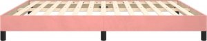 vidaXL vidaXL Rama łóżka, różowa, 160 x 200 cm, tapicerowana aksamitem 4