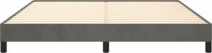 vidaXL vidaXL Rama łóżka, ciemnoszara, 180x200 cm, tapicerowana aksamitem 3