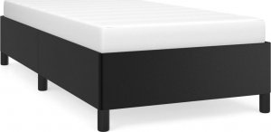 vidaXL vidaXL Rama łóżka, czarna, obita sztuczną skórą, 80x200 cm 2