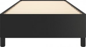 vidaXL vidaXL Rama łóżka, czarna, obita sztuczną skórą, 80x200 cm 5