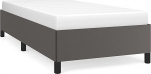 vidaXL vidaXL Rama łóżka, szara, 90x200 cm, obite sztuczną skórą 2