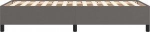 vidaXL vidaXL Rama łóżka, szara, 90x200 cm, obite sztuczną skórą 4