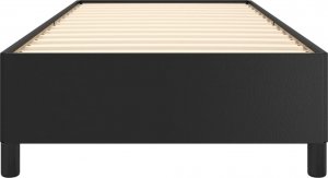 vidaXL vidaXL Rama łóżka, czarna, 100x200 cm, obite sztuczną skórą 5