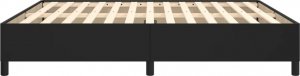 vidaXL vidaXL Rama łóżka, czarna, 160x200 cm, obite sztuczną skórą 4