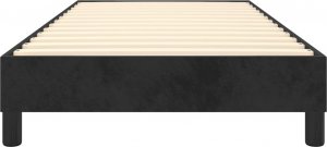 vidaXL vidaXL Łóżko kontynentalne, czarne, obite aksamitem, 90x200 cm 5