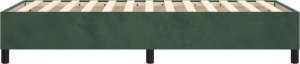vidaXL vidaXL Łóżko kontynentalne, ciemnozielona, 90x200 cm, obite aksamitem 5