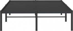 vidaXL vidaXL Metalowa rama łóżka, czarna, 120x190 cm 5