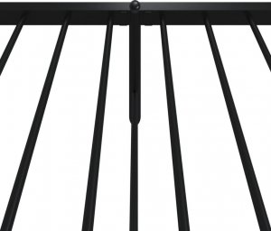 vidaXL vidaXL Metalowa rama łóżka z wezgłowiem i zanóżkiem, czarna, 100x190cm 8