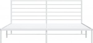 vidaXL vidaXL Metalowa rama łóżka z wezgłowiem, biała, 183x213 cm 6