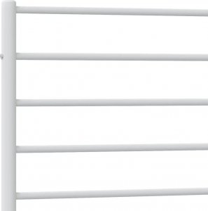 vidaXL vidaXL Metalowa rama łóżka z wezgłowiem i zanóżkiem, biała, 90x200 cm 9