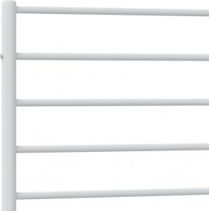 vidaXL vidaXL Metalowa rama łóżka z wezgłowiem i zanóżkiem, biała, 100x190 cm 9