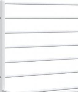 vidaXL vidaXL Metalowa rama łóżka z wezgłowiem i zanóżkiem, biała, 140x190 cm 9