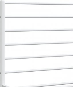 vidaXL vidaXL Metalowa rama łóżka z wezgłowiem i zanóżkiem, biała, 160x200 cm 9