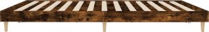 vidaXL vidaXL Rama łóżka, przydymiony dąb, 120x200cm, materiał drewnopochodny 7