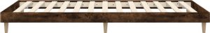 vidaXL vidaXL Rama łóżka, przydymiony dąb, 90x190 cm, materiał drewnopochodny 7