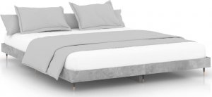 vidaXL vidaXL Rama łóżka, szarość betonu, 120x200 cm, materiał drewnopochodny 2