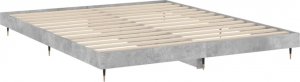 vidaXL vidaXL Rama łóżka, szarość betonu, 120x200 cm, materiał drewnopochodny 5