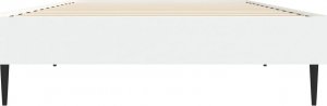 vidaXL vidaXL Rama łóżka, biała, 75x190 cm, materiał drewnopochodny 6