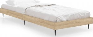 vidaXL vidaXL Rama łóżka, dąb sonoma, 75x190 cm, materiał drewnopochodny 2