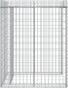 vidaXL vidaXL Obudowa gabionowa do kosza na śmieci, 110x91x120 cm 4