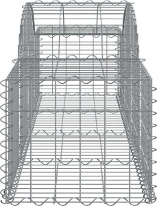 vidaXL vidaXL Łukowaty kosz gabionowy, 200x50x40/60 cm, galwanizowane żelazo 4