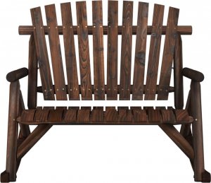 vidaXL vidaXL 2-osobowa ławka ogrodowa, bujana, 123x96x102 cm, świerkowa 3