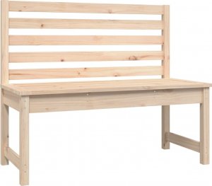vidaXL Ławka ogrodowa, 109 cm, lite drewno sosnowe 2