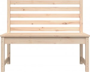 vidaXL Ławka ogrodowa, 109 cm, lite drewno sosnowe 4