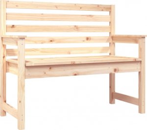 vidaXL Ławka ogrodowa, 109x48x91,5 cm, lite drewno sosnowe 2