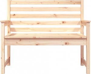 vidaXL Ławka ogrodowa, 109x48x91,5 cm, lite drewno sosnowe 4