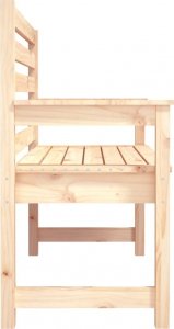 vidaXL Ławka ogrodowa, 109x48x91,5 cm, lite drewno sosnowe 5