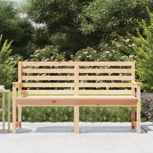 vidaXL vidaXL Ławka ogrodowa, 159,5x48x91,5 cm, lite drewno sosnowe 3