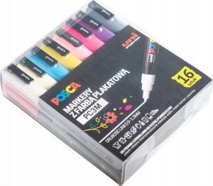 Uni Marker UNI POSCA PC-3M zestaw 16szt PLASTIKOWE 3