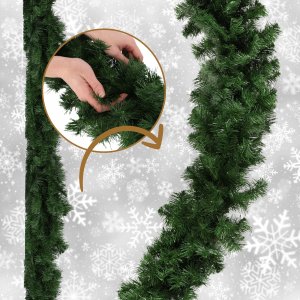 Kadax Girlanda Choinkowa Świąteczna 300 cm Gęsta Premium 11