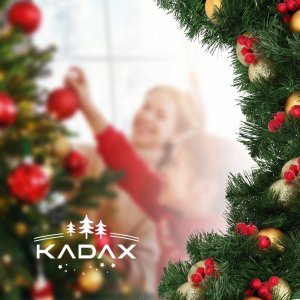 Kadax Girlanda Choinkowa Świąteczna 300 cm Gęsta Premium 12