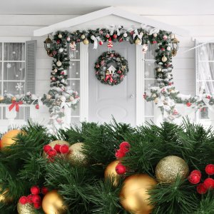 Kadax Girlanda Choinkowa Świąteczna 300 cm Gęsta Premium 8