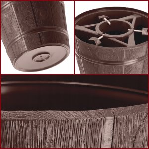 Kadax Stojak Pod Choinkę Choinkowy Brązowy Donica 2,4M 6