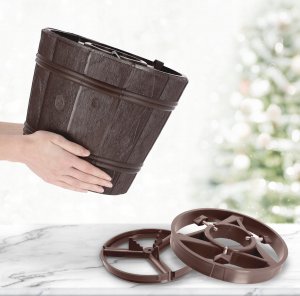 Kadax Stojak Pod Choinkę Choinkowy Brązowy Donica 2,4M 8