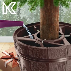 Kadax Stojak Pod Choinkę Choinkowy Brązowy Donica 2,4M 9