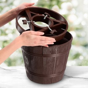 Kadax Stojak Pod Choinkę Choinkowy Brązowy Donica 2,4M 10