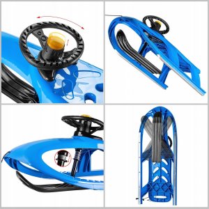 Kadax Sanki Plastikowe Z Kierownicą Sterowane Ślizg 8