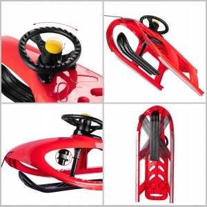 Kadax Sanki Plastikowe Z Kierownicą Sterowane Ślizg 7