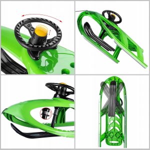 Kadax Sanki Plastikowe Z Kierownicą Sterowane Ślizg 8