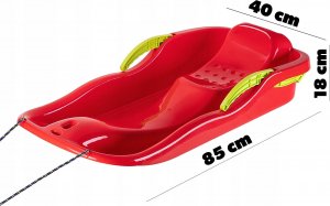 Kadax Sanki Z Hamulcami Oparciem Ślizg Zjazdowy Bobslej 3