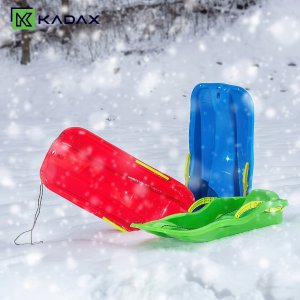 Kadax Sanki Z Hamulcami Oparciem Ślizg Zjazdowy Bobslej 12